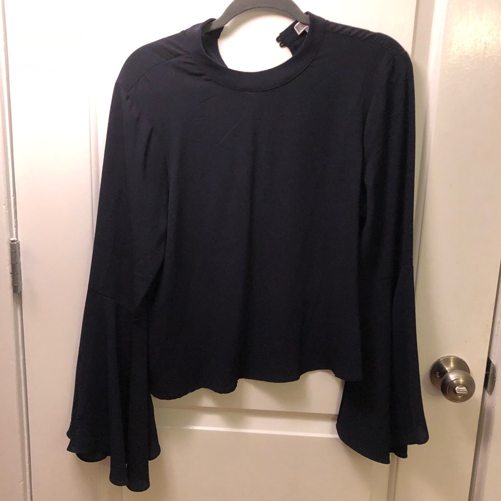 Navy Blue Blouse